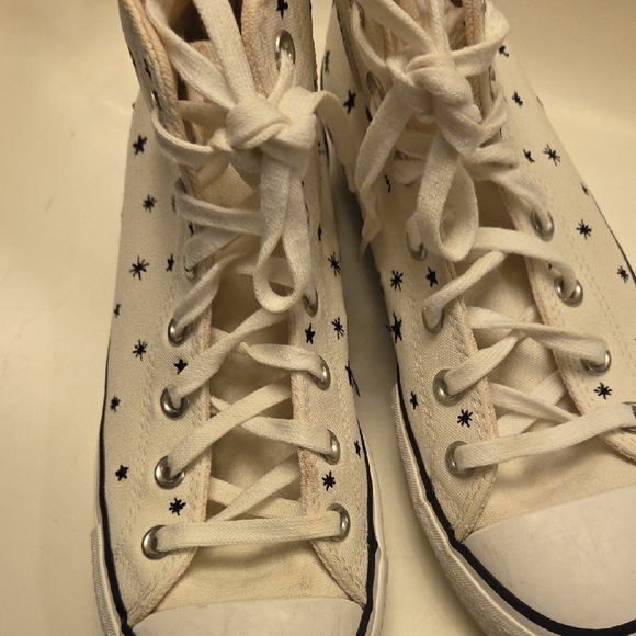 Converse Chuck Taylor All Star Lift Crystal Energy Egret High Top Platform - Picture 6 of 10